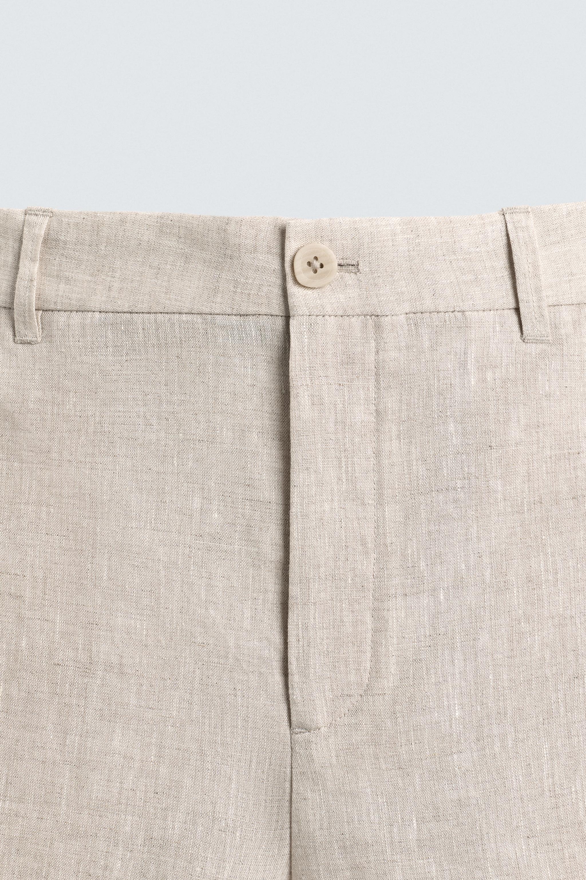 SHORT REGULAR FIT 100% LIN